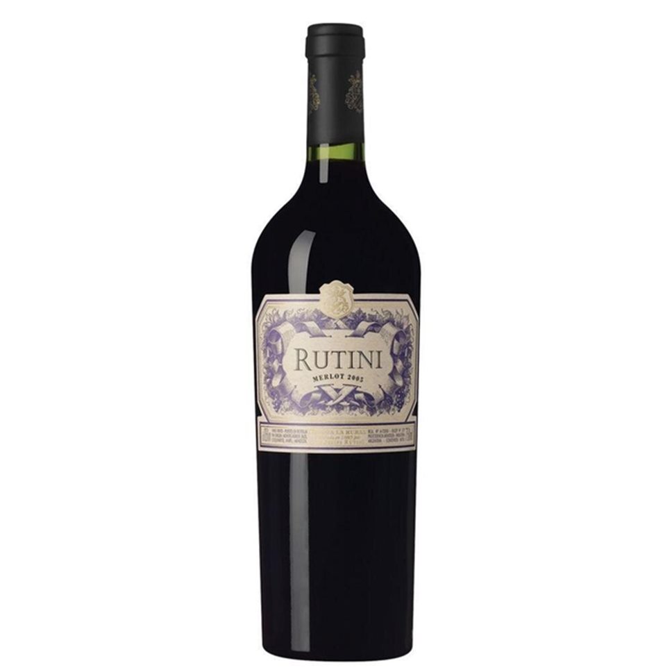 Vinhos da Argentina - Vinho Argentino Rutini Merlot 2018