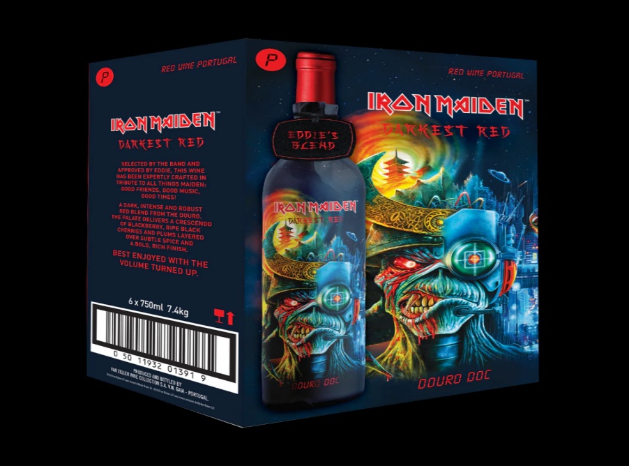  Vinho Iron Maiden - conheça o Darkest Red, rótulo inspirado na música Darkest Hour